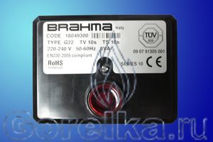   BRAHMA G22. CODE 18049300  
TV 10s
TS 10s 
 220-240 V, 50-60Hz, 8VA
SERIES 10